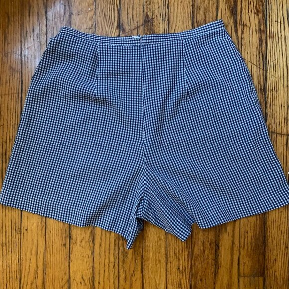 Cutesy Vintage Navy Gingham Skort - Picture 2 of 3
